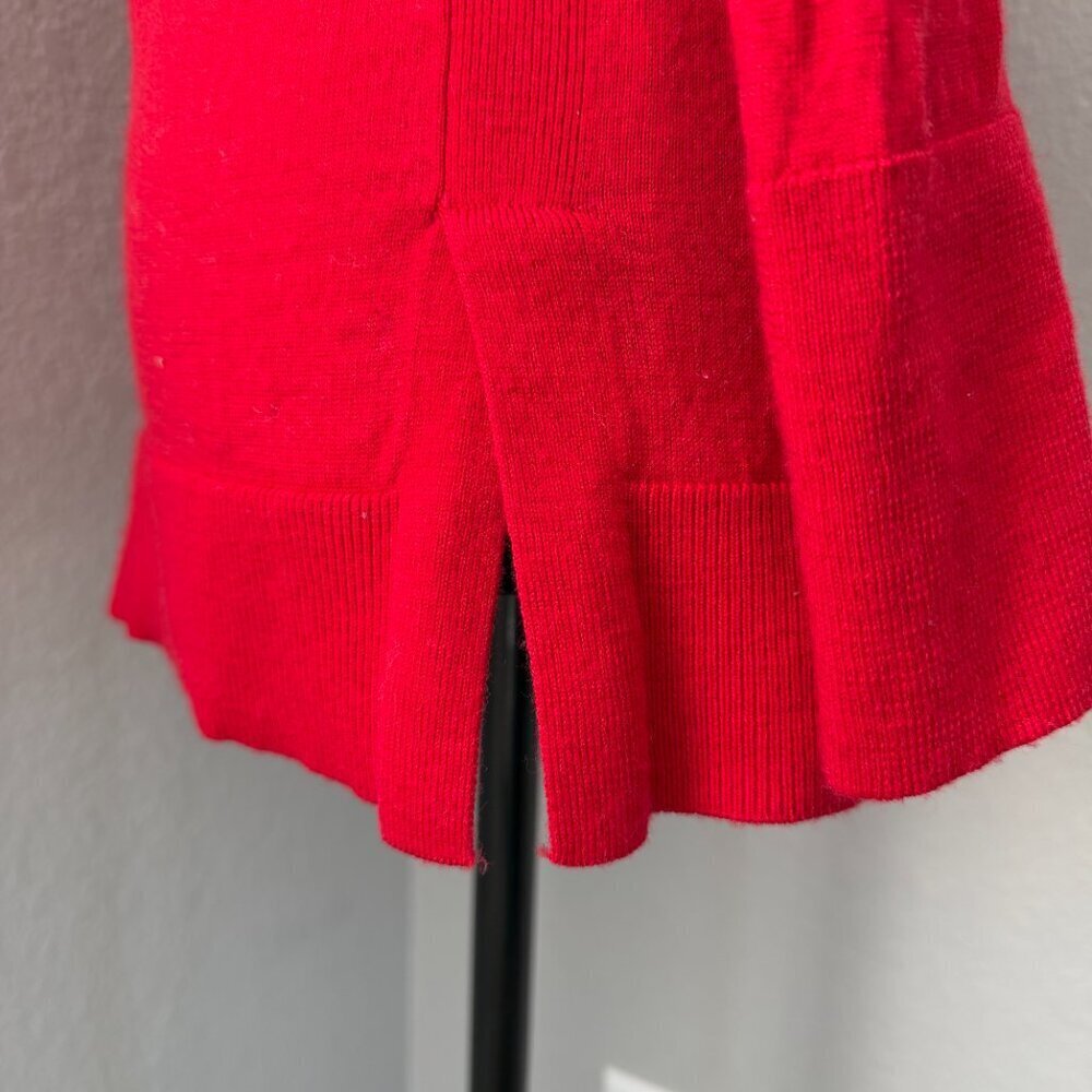 BANANA REPUBLIC Merino Wool Crew Neck Sweater Red Small - Picture 9 of 11